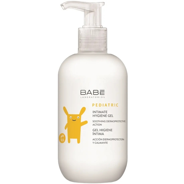 Набор детский Babe Laboratorios Pediatric: Гель для душа 100 мл + Гель для интимной гигиены 200 мл + Шампунь с кондиционером 200 мл + Молочко для тела 100 мл - Pampik - 3