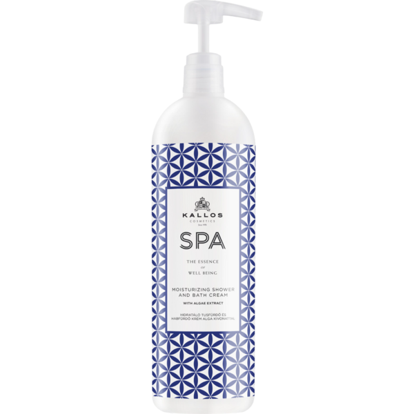 Крем-гель для душа Kallos Cosmetics SPA увлажняющий с экстрактом морских водорослей, 1 л - Pampik