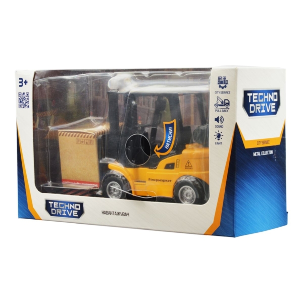 Автомодель TechnoDrive City service Навантажувач жовтий (510224.270) - Pampik - 9