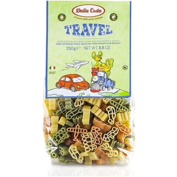 Макароні Dalla Costa Travel Pasta, з томатами та шпинатом, 250 г - Pampik