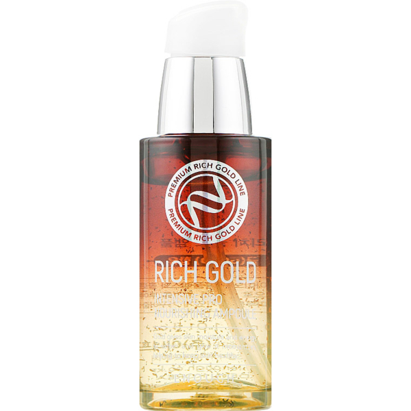 Восстанавливающая сыворотка Enough Rich Gold Intensive Pro Nourishing Ampoule с компонентами золота 30 мл - Pampik