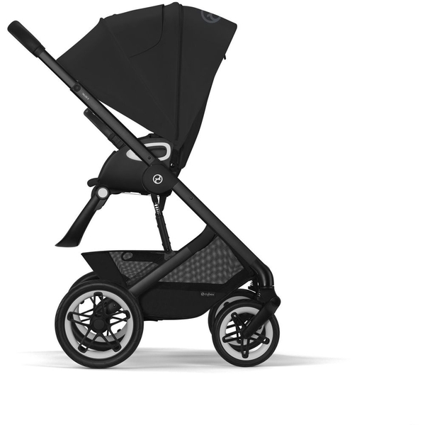 Прогулянковий візочок Cybex Talos S Lux BLK Moon Black, з бампером, чорний (522004713) - Pampik - 4