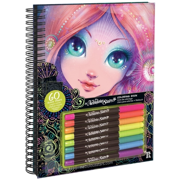 Набір для творчості Nebulous Stars Розмальовка: Коралія, чорні листи (11111) - Pampik