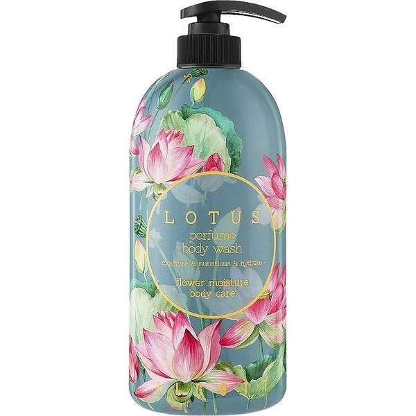 Гель для душа Jigott Лотос Lotus Perfume Body Wash, 750 мл - Pampik