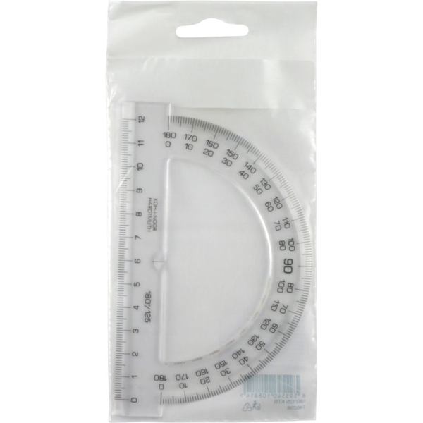 Транспортир Koh-i-Noor 180/125 прозорий (746238) - Pampik - 2