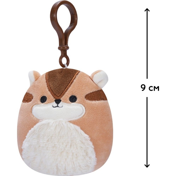 М'яка іграшка-брелок Squishmallows Бурундук Мельзі, 9 см (SQCP00148) - Pampik - 4