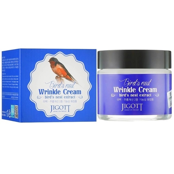 Крем для обличчя Jigott Bird's Nest Wrinkle Cream з екстрактом ластівчиного гнізда, 70 мл - Pampik