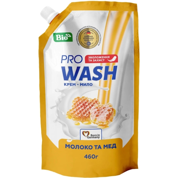 Рідке крем-мило Pro Wash Молоко та мед, 460 г - Pampik