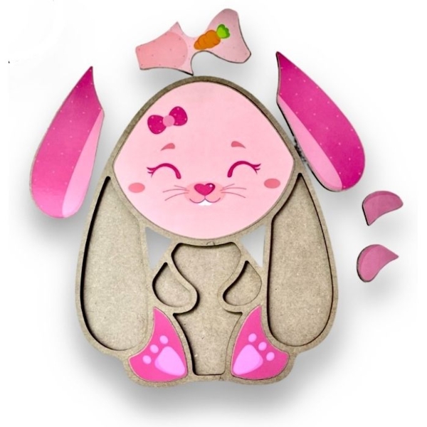 Пазл-вкладиш Аплі Краплі Зайчик (СК-14) - Pampik - 2