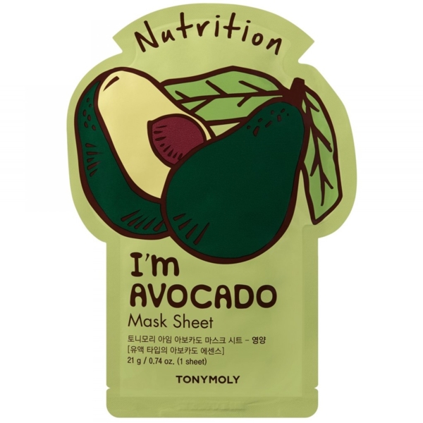 Маска тканевая для лица Tony Moly I'm Avocado Mask Sheet Nutrtion Авокадо, 21 мл - Pampik