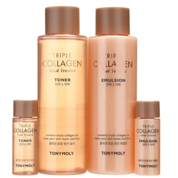 Набор средств для ухода за кожей лица Tony Moly Triple Collagen Total Tension Set - Pampik