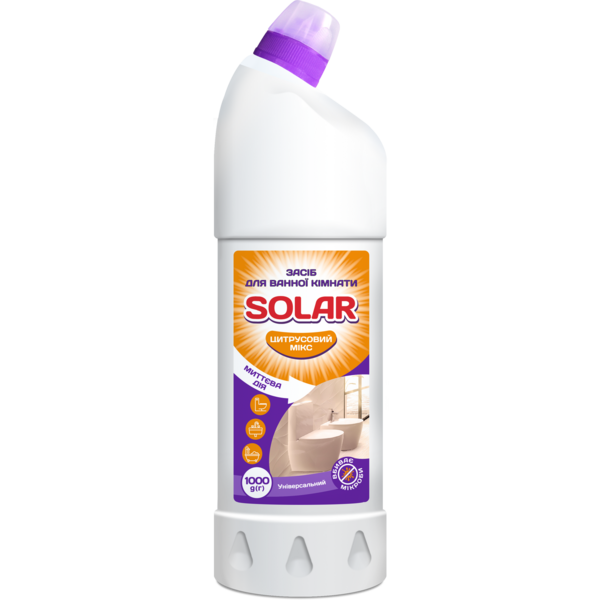 Засіб ддя сантехніки Solar Цитрусовий мікс, 1000 г - Pampik