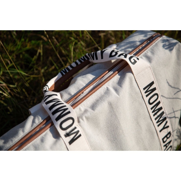 Сумка Childhome Mommy bag Signature - Canvas White, белый (CWMBBSCOW) - Pampik - 25