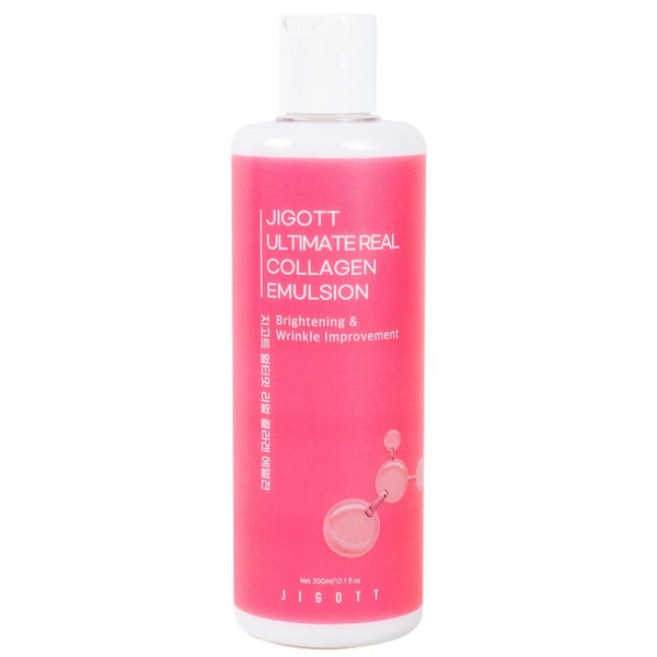 Емульсія для обличчя Jigott Ultimate Real Collagen Emulsion Колаген, 300 мл - Pampik