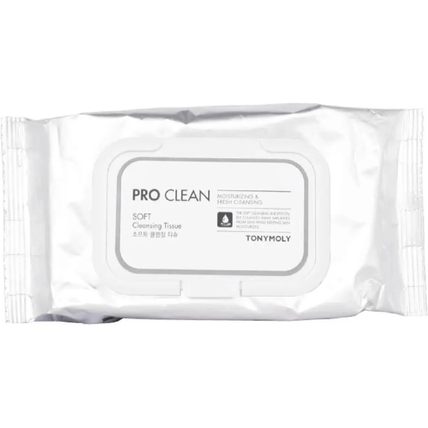 Салфетки для снятия макияжа Tony Moly Pro Clean Soft Cleansing Tissue 50 шт. - Pampik