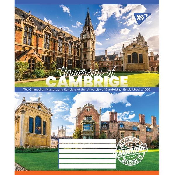 Набір зошитів Yes University, в лінію, 18 аркушів, 25 шт. (766615) - Pampik