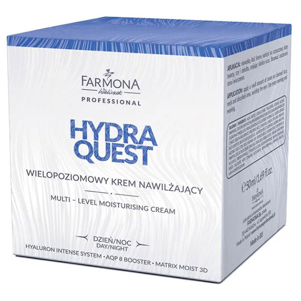 Крем для лица Farmona Professional Hydra Quest, мультиуровневый, увлажняющий, 50 мл - Pampik