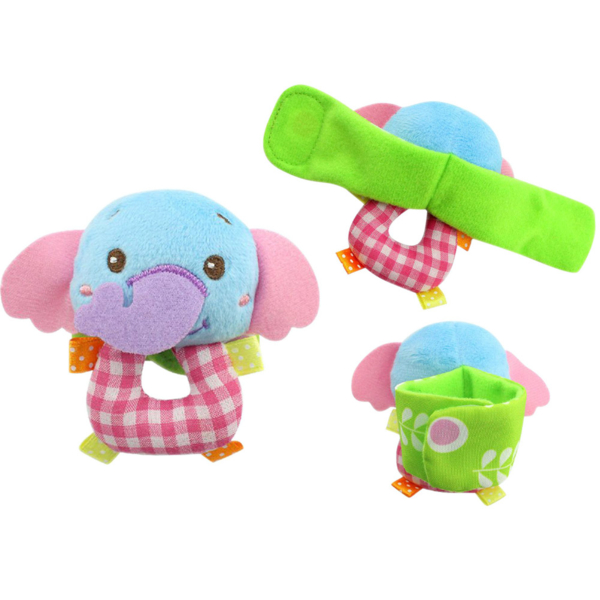 Іграшка-брязкальце Baby Team, Слоник і Мавпочка (8504_Слоник+Мавпочка) - Pampik - 2