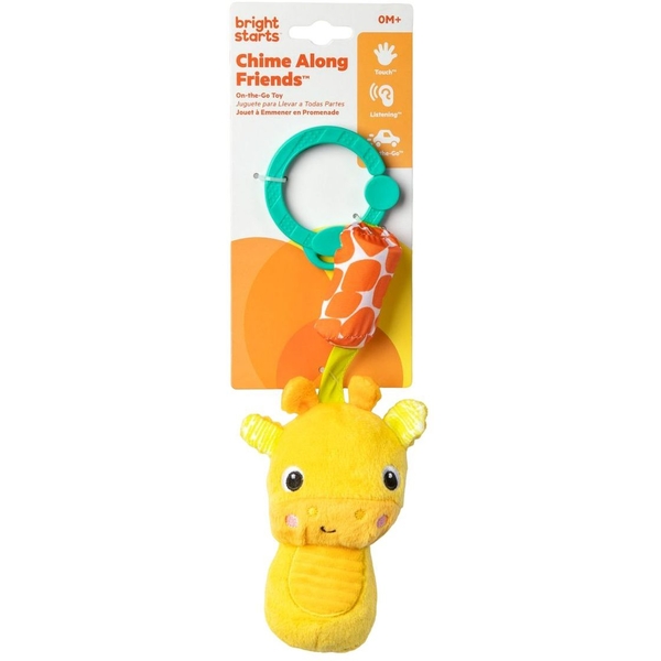 Підвіска-брязкальце Bright Starts Chime Along Friends On-the-Go Toy Giraffe (12342) - Pampik - 2