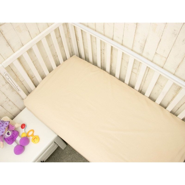 Простирадло дитяче Руно бязь 60х120 см бежеве (918.114_бежевий) - Pampik - 4