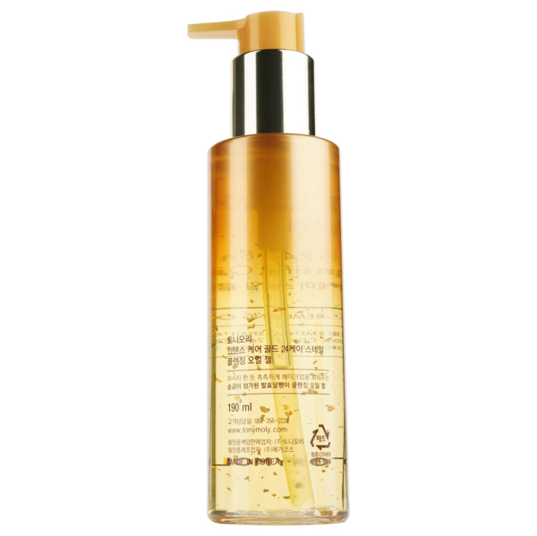 Гель для обличчя Tony Moly Intense Care Gold 24k Snail Cleansing з муцином равлика та золотом 190 мл - Pampik - 2