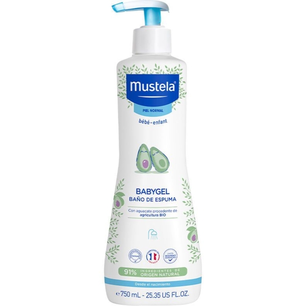 Піна для ванної Mustela Babygel Bubble Bath 750 мл - Pampik