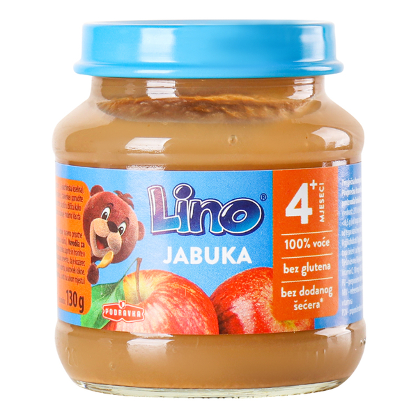 Пюре фруктове Lino Яблучне, 130 г - Pampik