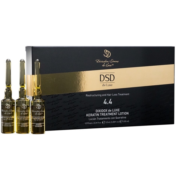 Ампули для волосся DSD de Luxe 4.4 Keratin Treatment Lotion для поліпшення структури волосся і стимуляції його росту, 100 мл (10 шт. по 10 мл) - Pampik