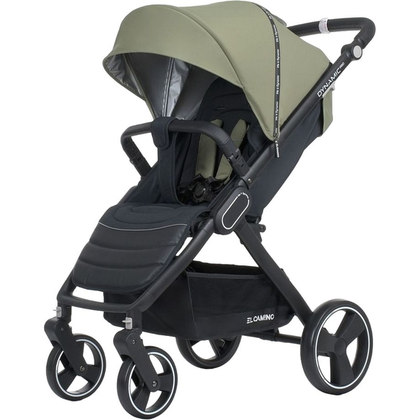 Прогулочная коляска El Camino Dynamic Pro Me 1053N Khaki, хаки с черным (25044) - Pampik