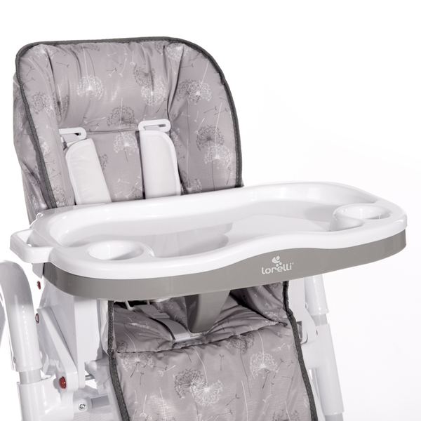 Стульчик для кормления Lorelli Gusto, бело-серый (24415) - Pampik - 13