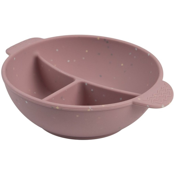 Мисочка силіконова на присосці Canpol babies Dots з секціями, рожевий (51/403_pin) - Pampik