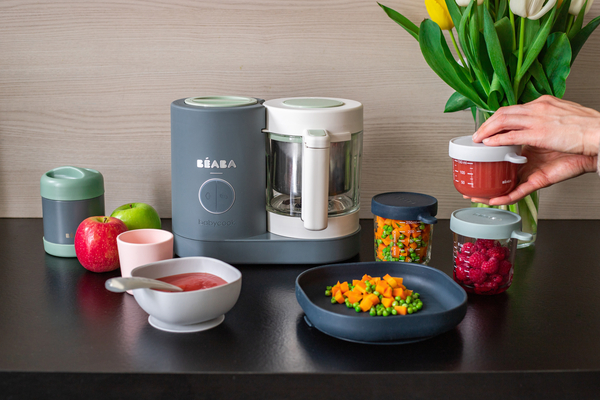 Пароварка-блендер Beaba Babycook Neo сіро-біла (916710) - Pampik - 14