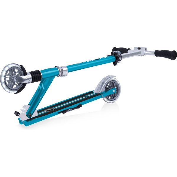 Самокат Globber Flow element comfort lights, колеса с подсветкой, голубой (727-301) - Pampik - 6