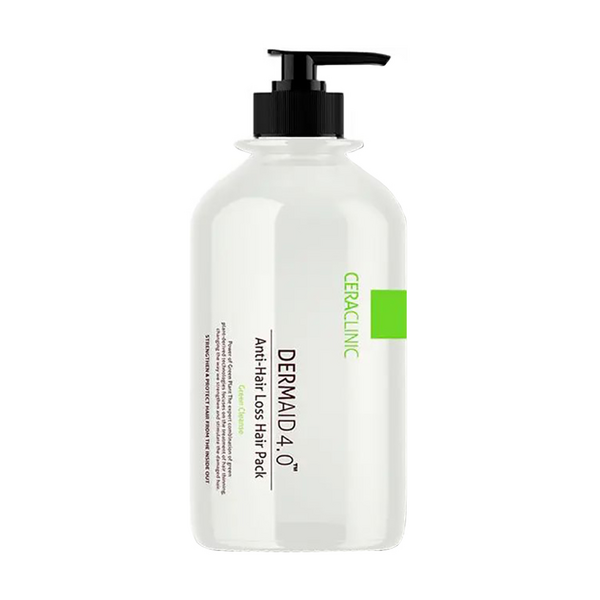 Маска для волосся Ceraclinic проти випадання волосcя Dermaid 4.0 Anti Hair Loss Hair Pack Green Cleanse, 1000 мл (007694) - Pampik