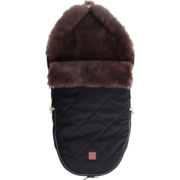 Конверт теплий Kaiser Toffee, з натуральної овчини, чорний (6512525) - Pampik - 5