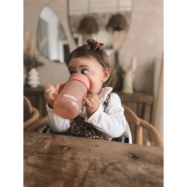 Поильник-непроливайка Beaba 360°, розовый, 340 мл (913571) - Pampik - 11