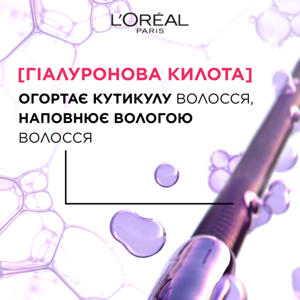 Рідкий експрес-засоб L'Oreal Paris Elseve Hyaluron Plump Wonder Water з ефектом ламінації, 200 мл - Pampik - 3