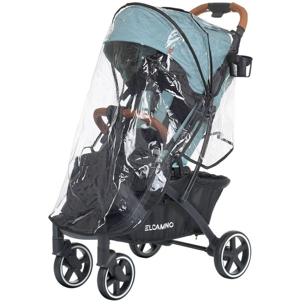 Прогулянкова коляска El Camino Loona ME 1090-1 Arctic Blue, блакитна з чорним (25528) - Pampik - 8