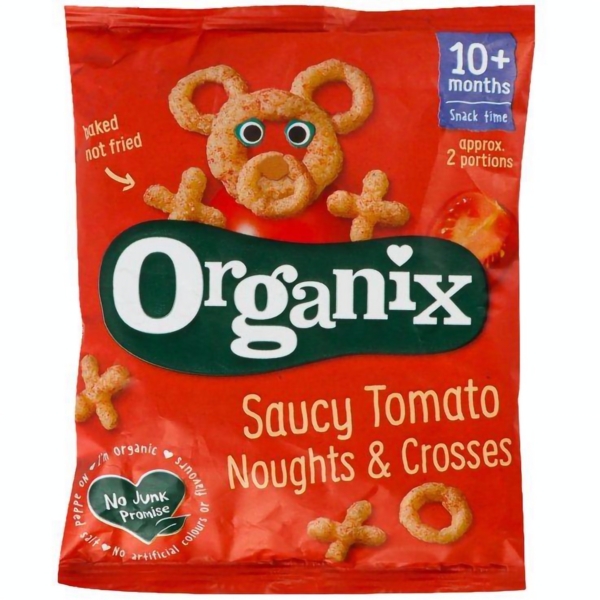 Детские кукурузные снеки Organix Saucy Tomato органические, 15 г - Pampik