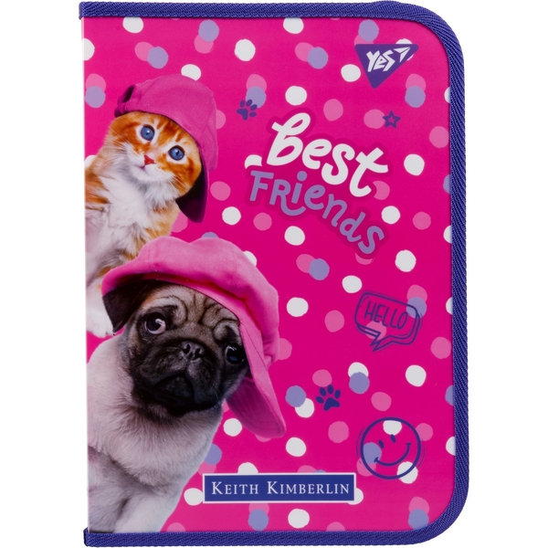 Папка факультативная Yes Keith Kimberlin, A4, на молнии (491971) - Pampik