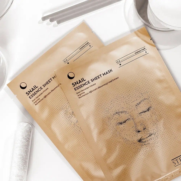 Тканинна маска-есенція для обличчя Steblanc Snail Essence Sheet Mask з муцином равлика, 25 г - Pampik - 2