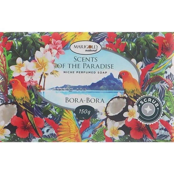 Мило-скраб тверде Marigold Natural Scents of the Paradise Бора-Бора, 150 г - Pampik