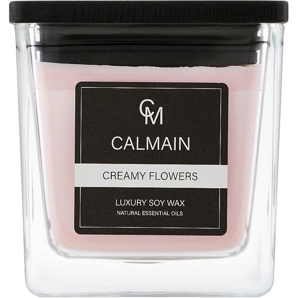 Ароматическая свеча Calmain Creamy Flowers 220 г - Pampik