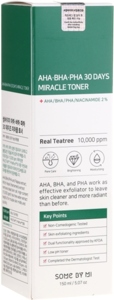 Тонер для лица Some By Mi AHA BHA PHA 30 Days Miracle Toner с комплексом кислот 150 мл - Pampik - 2