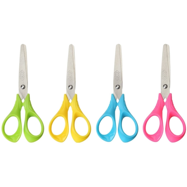 Ножницы детские ZiBi Kids Line с 3-D ручками 128 мм (ZB.5021) - Pampik