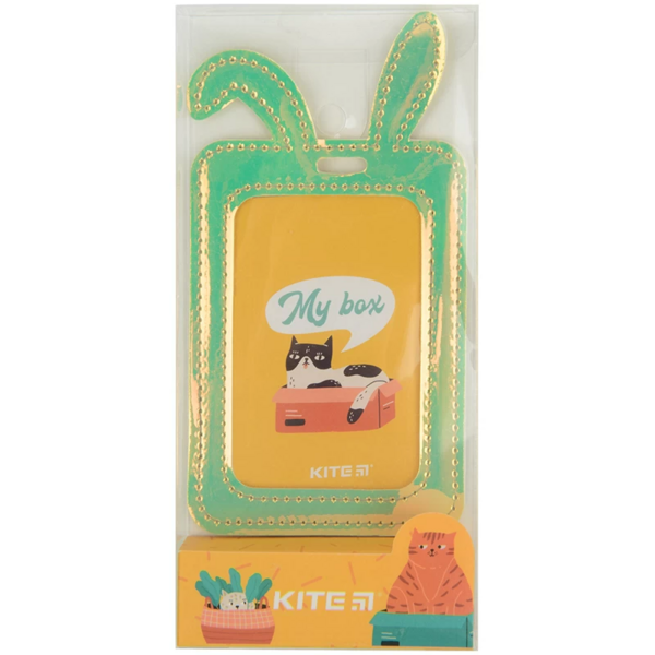Бейдж Kite Bunny із голографічним ефектом зелений (K22-449-03) - Pampik - 4