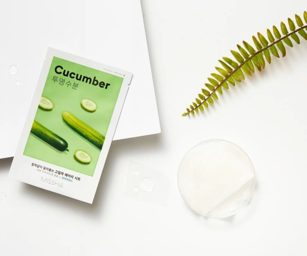 Тканинна маска Missha Airy Fit Sheet Mask Cucumber, з екстрактом огірка, 19 г - Pampik - 3