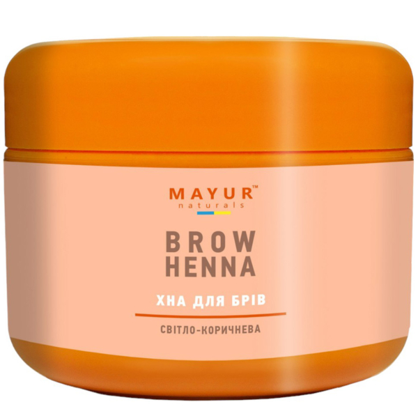 Хна для бровей Mayur светло-коричневая 10 г - Pampik