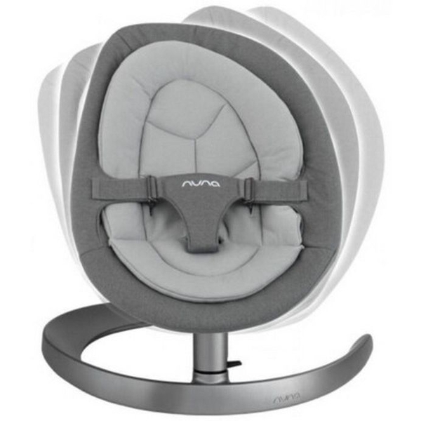 Шезлонг-гойдалка Nuna Leaf Curv Dusk, чорний із сірим - Pampik - 3