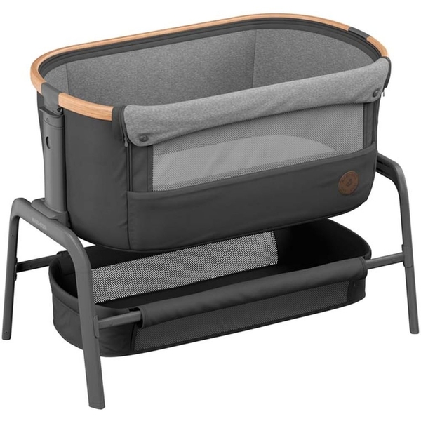 Приставне ліжечко Maxi-Cosi Iora Essential Graphite, темно-сіре (2106750110) - Pampik